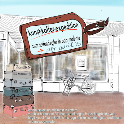 the art suitcase exhibition is on tour – the first stop is bad malente